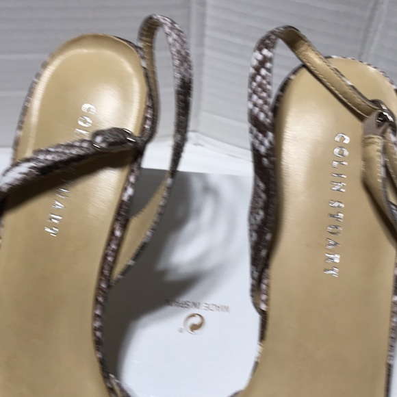 Colin Stuart leather upper sling back pointy toe heels. NWOT - Picture 2 of 5